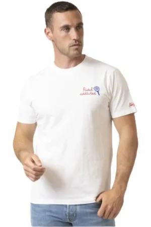 MC2 SAINT BARTH Top, Herre, Hvid, S, Bomuld, T-shirts