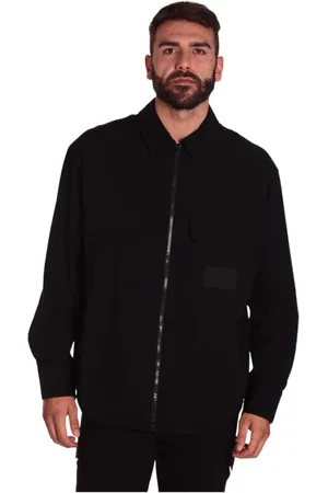 Calvin Klein Jakke, Herre, Sort, M, Nylon, Zip-throughs