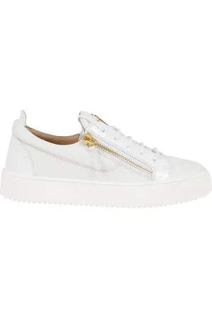 Giuseppe Zanotti Sko, Herre, Hvid, 45 EU, Uld, Sneakers