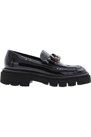 Luca grossi Sko, Dame, Sort, 38 1/2 EU, Uld, Loafers