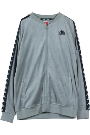 Kappa Sweathshirts & Hoodies, Herre, Grå, L, Trøje med lynlås