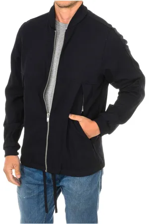 G-Star Sweathshirts & Hoodies, Herre, Blå, XS, Uld, Trøje med lynlås