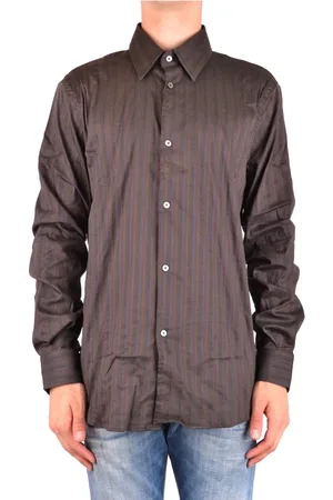 Costume National Skjorte, Herre, Brun, L, Uld, Skjorte