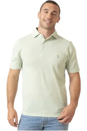 Gran Sasso Top, Herre, Grøn, M, Bomuld, Polo Shirt