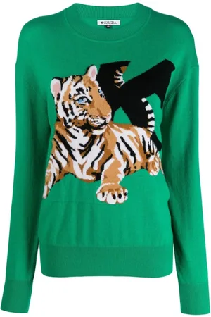 KRIZIA Sweathshirts & Hoodies, Dame, Grøn, 2XS, Uld, Sweatshirt