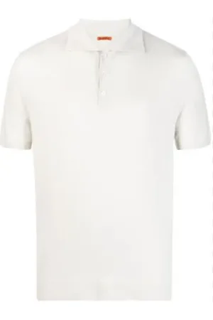 BARENA Top, Herre, Grå, S, Uld, Polo Shirt