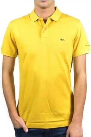 HARMONT&BLAINE Top, Herre, Gul, M, Bomuld, Polo Shirt