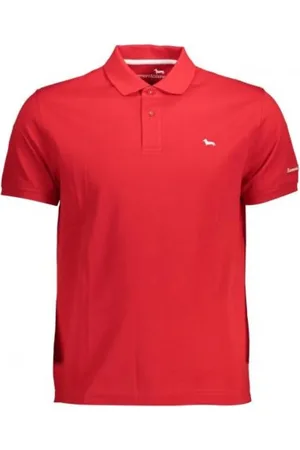 HARMONT&BLAINE Top, Herre, Rød, 3XL, Bomuld, Polo Shirt