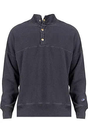 Champion Sweathshirts & Hoodies, Herre, Blå, S, Bomuld, Sweatshirt