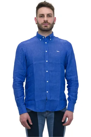 HARMONT&BLAINE Skjorte, Herre, Blå, 6XL, Uld, Skjorte