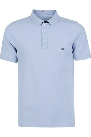 FAY Top, Herre, Blå, 3XL, Bomuld, Polo Shirt
