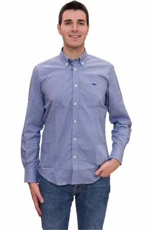 HARMONT&BLAINE Skjorte, Herre, Blå, 3XL, Bomuld, Skjorte