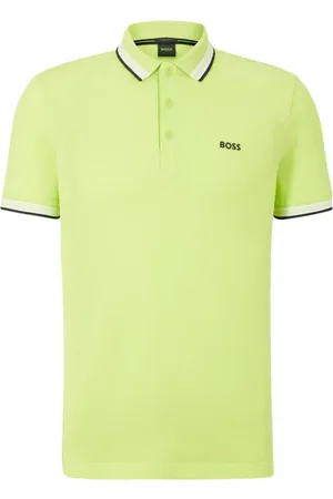 HUGO BOSS Top, Herre, Grøn, 3XL, Bomuld, Polo Shirt