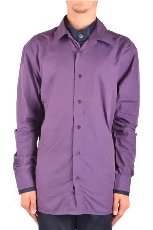 Bikkembergs Skjorte, Herre, Lilla, 2XL, Skjorte