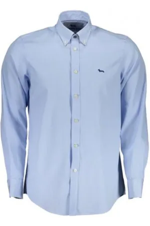 HARMONT&BLAINE Skjorte, Herre, Blå, 2XL, Afslappet skjorte