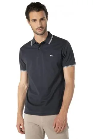 HARMONT&BLAINE Top, Herre, Grå, 3XL, Bomuld, Polo Shirt