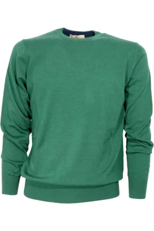 CASHMERE COMPANY Sweathshirts & Hoodies, Herre, Grøn, 4XL, Uld, Bluser