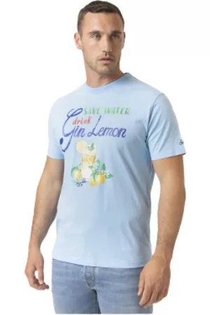 MC2 SAINT BARTH Top, Herre, Blå, 2XL, Bomuld, T-shirts
