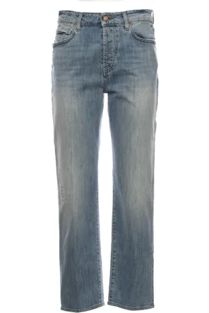 Don the Fuller Jeans, Dame, Blå, W28, Bomuld, Straight Jeans