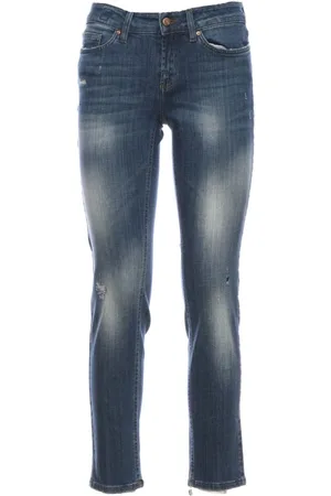 Don the Fuller Jeans, Dame, Blå, W28, Bomuld, Slim-fit Jeans