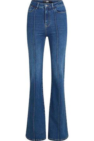 Karl Lagerfeld Jeans, Dame, Blå, W29, Bomuld, Flared Jeans