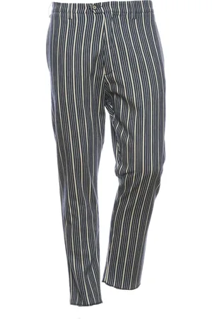 Don the Fuller Bukser, Herre, Blå, W33, Bomuld, Slim-fit Bukser