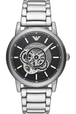 Emporio Armani Tilbehør, Herre, Grå, ONE SIZE, Ur