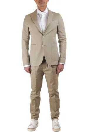 Manuel Ritz Jakkesæt, Herre, , L, Uld, Single Breasted Suits