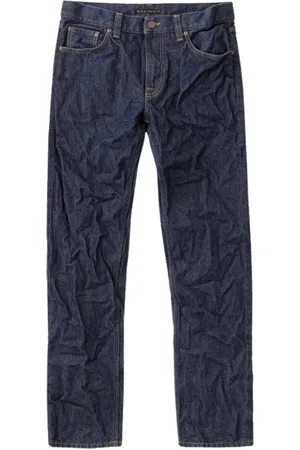 Nudie Jeans Jeans, Herre, Blå, W30, Bomuld, Gritty Jackson gennemvædeteps