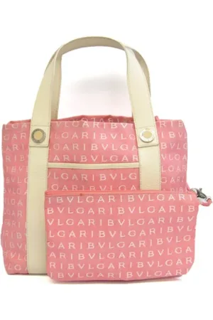 Bvlgari Pre-owned, Dame, Lyserød, ONE SIZE, Uld, Pre-owned Canvas skuldertasker