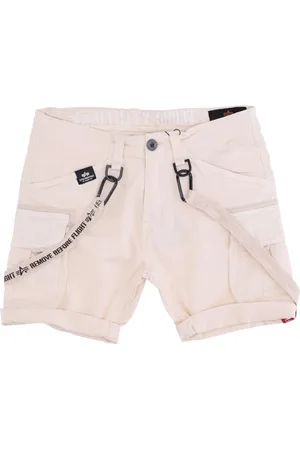 Alpha Industries Shorts, Herre, Hvid, W34, Korte shorts