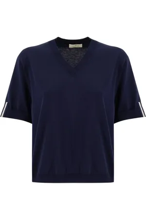 PANICALE Top, Dame, Blå, S, Bomuld, T-shirts
