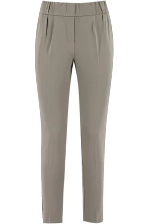 LE TRICOT PERUGIA Bukser, Dame, Grå, L, Uld, Slim-fit Bukser