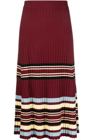 WALES BONNER Nederdel, Dame, Rød, XS, Midi Skirts