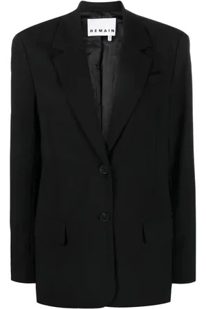 REMAIN Birger Christensen Jakke, Dame, Sort, 2XS, Uld, Blazer