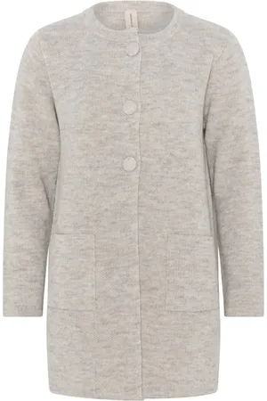 Skovhuus Strik, Dame, , S, Uld, 2705 Classic Long O-Neck Cardi Cardigans 2705 Mel