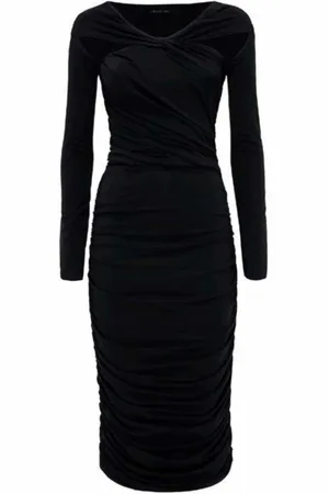 FEDERICA TOSI Kjole, Dame, Sort, XS, Uld, Dresses