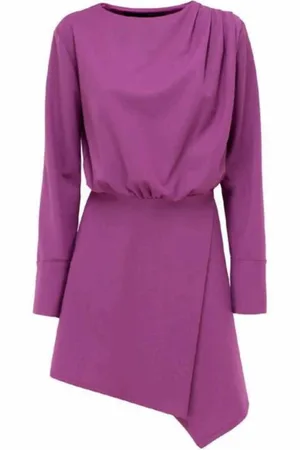 FEDERICA TOSI Kjole, Dame, Lilla, XS, Uld, Dresses