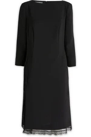 Alberta Ferretti Kjole, Dame, Sort, S, Midi Dresses