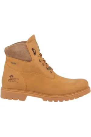 Panama Jack Sko, Herre, Gul, 42 EU, Uld, Lace-up Støvler