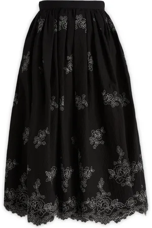 Erdem Nederdel, Dame, Sort, XS, Midi Skirts