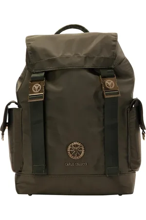 Carlo Colucci Taske, unisex, Grøn, ONE SIZE, Backpacks