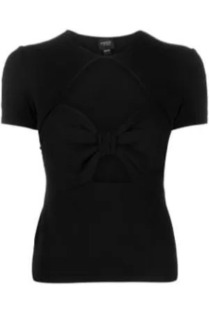 Giambattista Valli Top, Dame, Sort, S, Uld, T-shirts