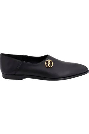Bally Sko, Dame, Blå, 37 1/2 EU, Læder, Sorte Læder Loafers med Spids Tå