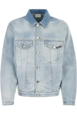 VTMNTS Jakke, Herre, Blå, S, Denim, Lysblå denim Paris jakke