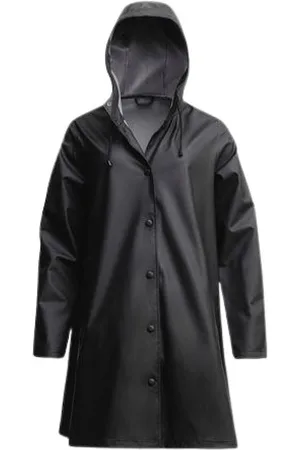 Stutterheim Jakke, Dame, Sort, L, Bomuld, Rain Jackets