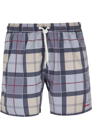 Barbour Badetøj, Herre, Blå, S, Uld, Tartan Badebukser med Justerbar Talje