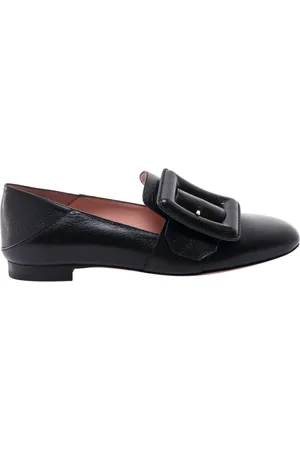 Bally Sko, Dame, Sort, 35 1/2 EU, Læder, Elegante sorte læderloafers Ss23