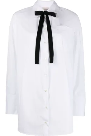 SEMICOUTURE Bluser & Skjorter, Dame, Hvid, S, Bomuld, Bluser