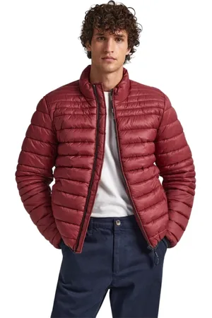 Pepe Jeans Jakke, Herre, Rød, M, Uld, Dunjakke
